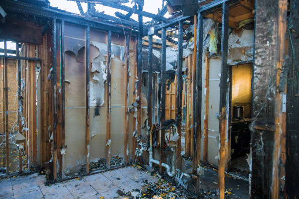 Professional Fire Damage Repair technician working in Escondido, CA